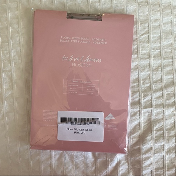 For Love and Lemons Floral Mid-Calf Socks - Picture 7 of 7